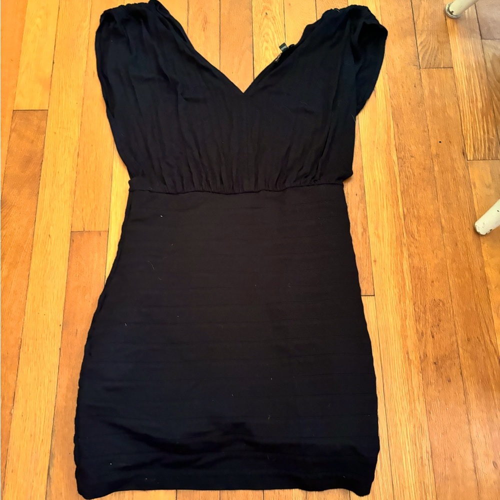 Express Tight Mini Black Dress